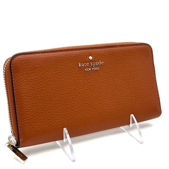 kate spade Handbags - Kate Spade Leila Large Continental Wallet Brown (NWT)